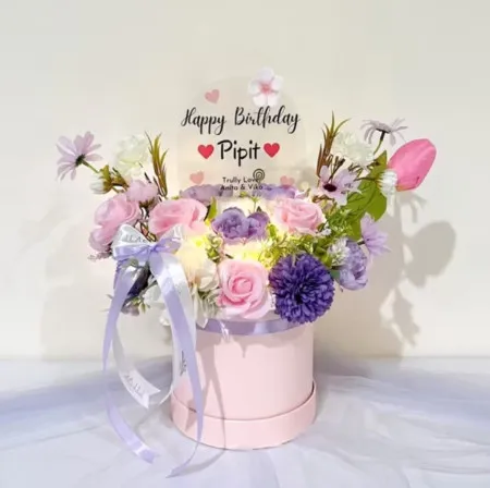 Bloom Box Akrilik Ucapan Ulang Tahun Pahuwato